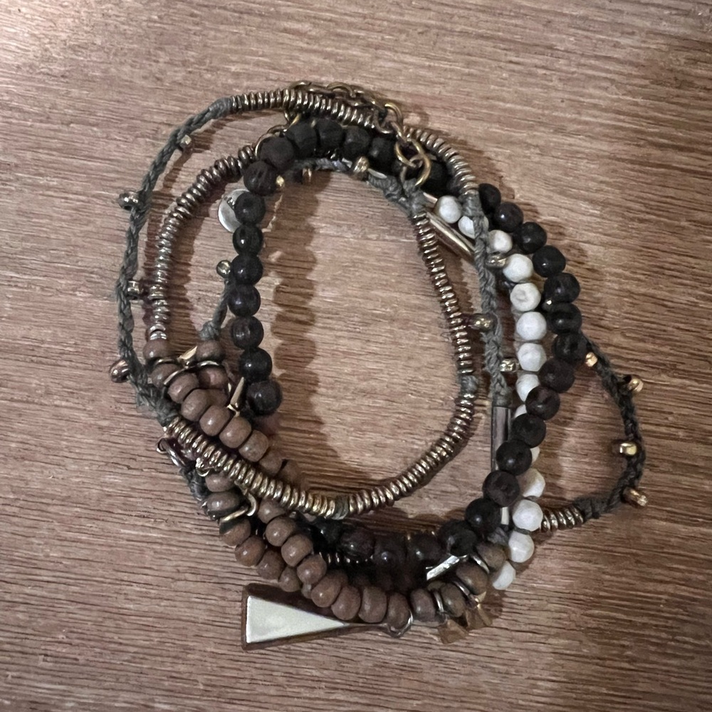 Stella & Dot Bohemian Multi-Layered Beaded Bracelet